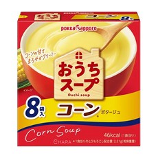 pokka sapporo 玉米濃湯 在家輕鬆做出 烹調簡單 湯品快速上桌 濃郁香醇 口感絕佳, 96g, 8包, 1盒