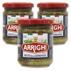 ARRIGHI 羅勒香蒜青醬, 190g, 3個