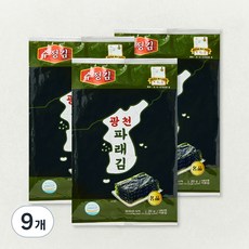 수정김 광천 파래김, 20g, 9개, 1개입