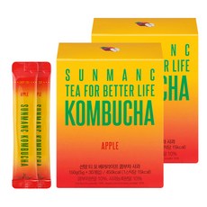 SUNMANC 康普茶沖泡粉隨身包 蘋果口味, 5g, 30條, 2盒