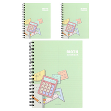 morning glory 4500 精裝數學專用SP筆記本, 混合顏色, 3個