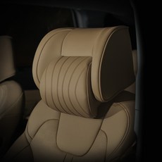 AIMBAN Sorento MQ4專用車用頸枕一體式頭枕 L6絎縫第2代, 橄欖棕, 1個