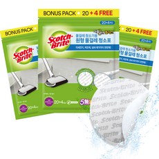 3M Scotch-Brite 百利 3M 無線拖把用雙效清潔布 24片, 3個
