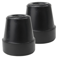 感恩使者 橡膠腳套 四腳拐杖用 黑色, 1組