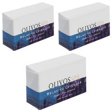 OLIVOS 奧莉芙的橄欖手工皂 86%特級橄欖油皂 舒壓薰衣草精油, 175g, 3個