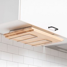 spider loc 免鑽孔櫥下式不鏽鋼單層砧板架, 銀色, 1個