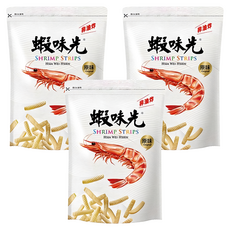 裕榮食品 蝦味先 原味, 口感酥脆, 蝦味濃郁, 非油炸, 300公克大包裝, 300g, 3包