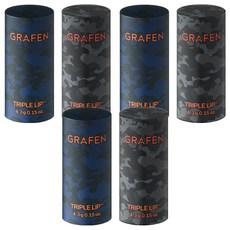GRAFEN 三重帥氣護唇膏 + 潤色護唇膏 男士護唇膏組, 混色, 3個