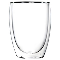 마라나타 내열 이중 유리컵 350ml, 투명, 1개