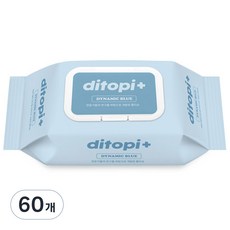 아크솔루션스 디토피플러스 다이나믹 블루 휴대용 아기물티슈 캡형, 73g, 20매, 60개