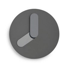 Qrang 北歐風無數字掛鐘, 灰色