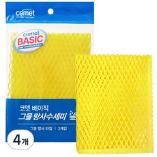 comet 基本款網紗菜瓜布, 4個, 3入