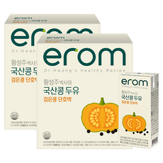 이롬 박사의 국산콩 두유 검은콩 단호박, 190ml, 32개