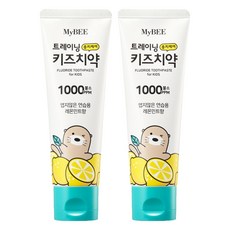 마이비 트레이닝 충치케어 키즈치약 레몬민트향, 100g, 2개