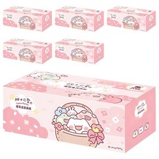 宜客 胖才可愛 超柔盒裝⾯紙 粉色, 100張, 6盒