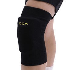 D&M T字形記憶泡棉排球護膝 897, 1 個, 黑色, 1個