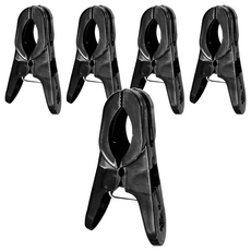 名仕 黑白配防滑衣物夾 5入, 1包, 黑白配