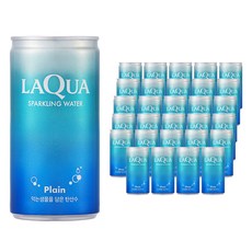 laqua 原味氣泡水 罐裝, 30罐, 190ml