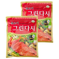 Doowon Food 食品 牛肉黃金綠色高湯, 2個, 1kg