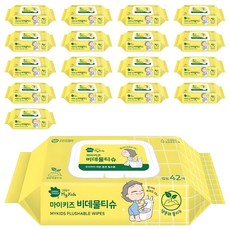 GREEN FINGER 綠手指 兒童專用濕式衛生紙, 42張, 18包, 55g