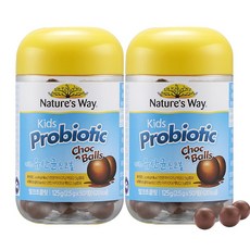 Nature's Way 兒童乳酸菌巧克力球 125g 2pcs, 50顆, 2個