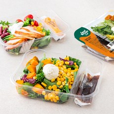 스윗밸런스 멕시칸 치킨 샐러드 210g + 단호박 리코타 심플 샐러드 165g 세트, 375g, 1세트