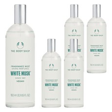 더바디샵 화이트 머스크 후레그런스 바디 미스트, 100ml, 5개