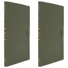 Indi Gatti 透明文件夾 20頁, 橄欖綠, 2個