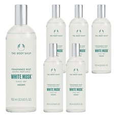 더바디샵 후레그런스 바디미스트 화이트 머스크향, 100ml, 6개