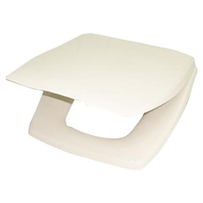 手易坊 阿爾卑斯單體馬桶蓋，PP聚丙烯 塑膠，台灣產, 牙色, 45.5 x 40 x 6.3cm, 1個