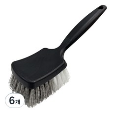 Sol&Soul 短柄寬版多用途清潔刷, 黑色, 6個
