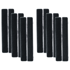 黏貼式魔鬼氈帶 2m 黑色 2入, 6個