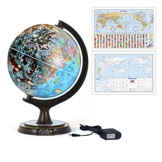 맵소프트 7번 30cm 블루 별자리 타임존 지구본 30-BSZ, 혼합색상