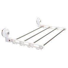 Glaster 折疊式曬衣架 + 中型輔助墊 2入, 白色