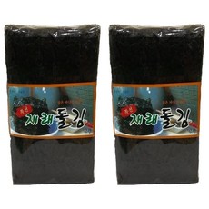 명화씨푸드 신안 돌김 100장, 300g, 2개