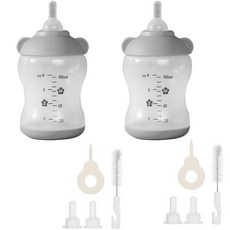 DING DONG PET 寵物粉彩奶瓶組 80ml, 灰色, 2套