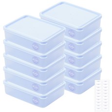 비트리프레시 냉동실 정리 용기 600ml+라벨지 1장, 1개입, 10개