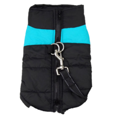 捷華 寵物防寒羽絨衣 L-藍色, 背長33cm, 胸圍52cm, 胖圍46cm, 重90g, 1件