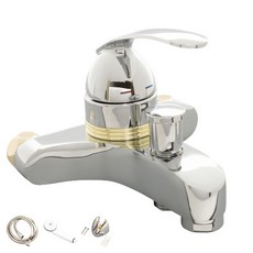 第一衛浴 鍍鉻金色 浴室用淋浴水龍頭組, 1個