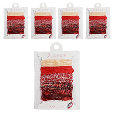 KAWAGUCHI迷你編織器用線 tk15-431 手工藝材料, 5入