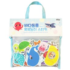 sangsangatti 浴室貼貼樂 海洋動物圖案28入, 混色