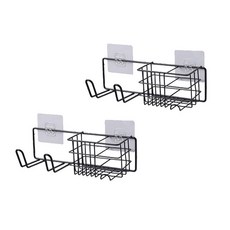 Zemiworld 強力附件吹風機支架入門級架子, 黑色的, 2個