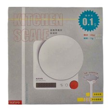 Kinyo 高精準幾何料理秤 160 x 150 x 28mm, DS-019, 3kg, 單色