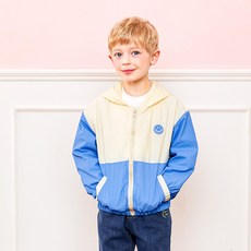 WALTON kids 孩童微笑圖案拼色外套