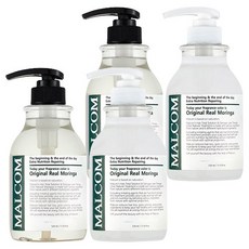 말콤 오리지널 리얼 모링가 샴푸 520ml + 트리트먼트 520ml 세트, 2세트