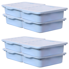 Bono House Rev 儲物箱, 藍色, M(350 x 385 x 110 mm), 8個