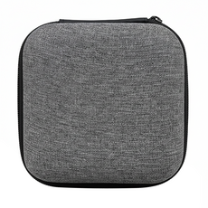 Timo EVA輕量硬殼方型收納包 防刮防震 適用於Macbook充電頭 3C線材, 亞麻灰, 1個