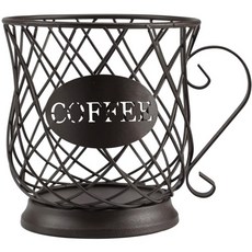 YMJ 杯型 Nespresso Dolce Gusto 膠囊咖啡收納盒, 黑色, 1個