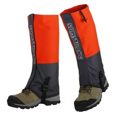 SAMSTRONG 登山綁腿防水套 黑紅色, L (腿圍 45cm 高度 38cm)