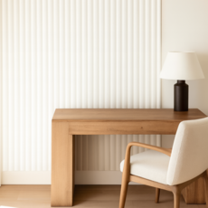 탐사 접착식 템바보드 벽지 5p 세트, 화이트, 1세트